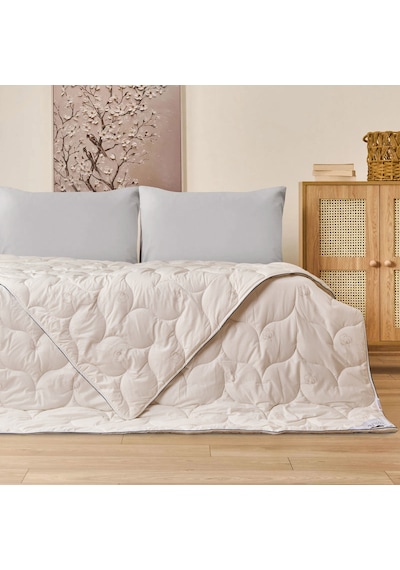 Soft Çift Kişilik Pamuk Yorgan - Beyaz - 195x215 Cm Çok Renkli