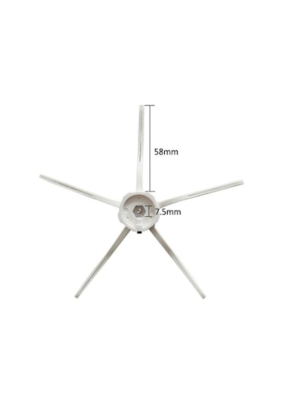 Roborock S5 S5 Max S6 S6 Pure Uyumlu 5 Kollu Yan Fırça 2 Adet (552461556) Uyumlu