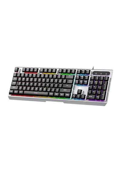 Lecoo KB121 USB Kablolu Makro Tuşlu Rainbow Membran Gaming Türkçe Q Klavye
