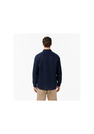 Nautica Regular Fit Erkek Keten Gömlek W65101t Lacivert