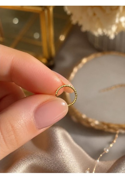 925 Ayar Gümüş Altın Renk Halka Burun Hızması Piercing Unisex Minimal Burun Piercing