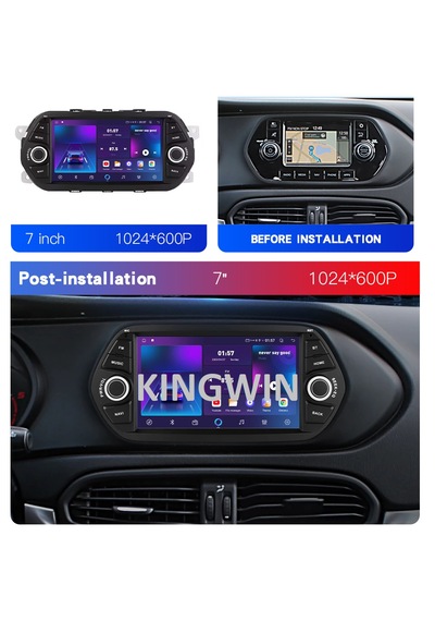 7 İnç Egea Uyumlu Android Carplay 4 Gb Ram 64 Gb Hafıza Multimedya Arka Kamera  7"
