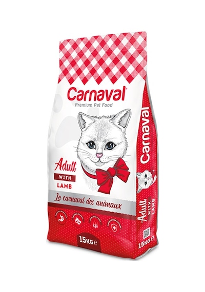 Carnaval Premium Kuzu Etli Yetişkin Kedi Maması 15 KG