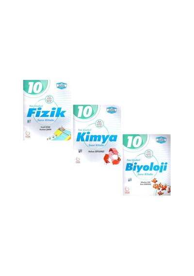 Palme 10.sınıf Fen Lisesi Fizik Kimya Ve Biyoloji Soru Bankası Seti 3 Kitap