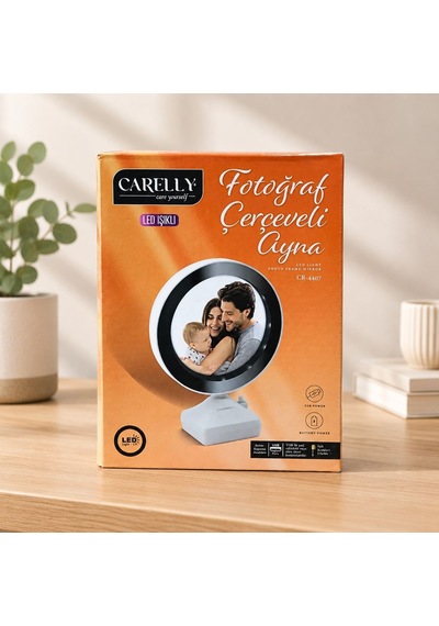 Ledli Fotoğraf Çerçeveli Ayna Çok Renkli