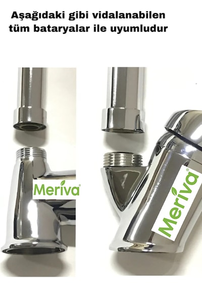 Meriva M81 Aç Kapa Kugu Lavabo Bataryası Borusu 304 Paslanmaz Krom
