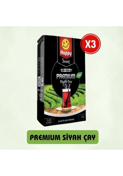 Happy Premıum Siyah Çay 1 Kg X 3 Adet PKT.HAPPY.117