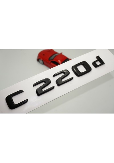 C 220d Bagaj Parlak Siyah ABS 3M 3D Yazı Logo