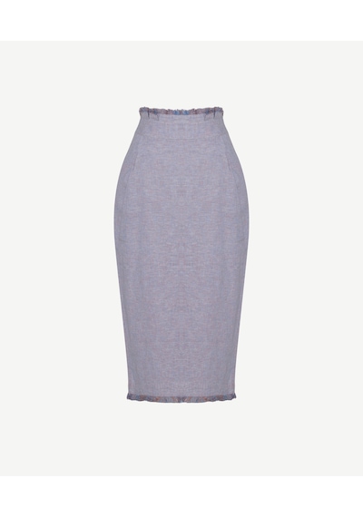 Yargıcı Düz Normal Bel Etek 26yket4006x 039 Pembe
