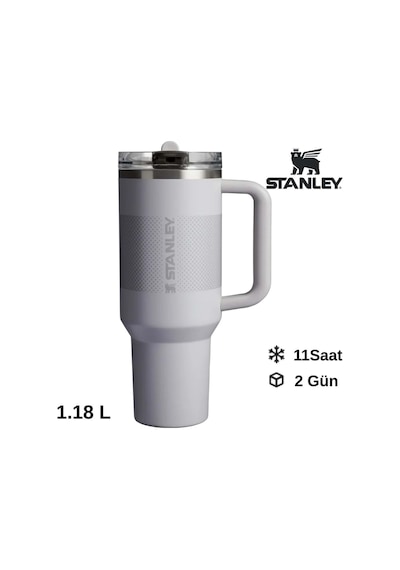 Stanley The Quencher Protour Flip Straw Tumbler 40 Oz 1,18 L Ash Fade Sızdırmaz Pipetli Termos Siyah - Yeşil