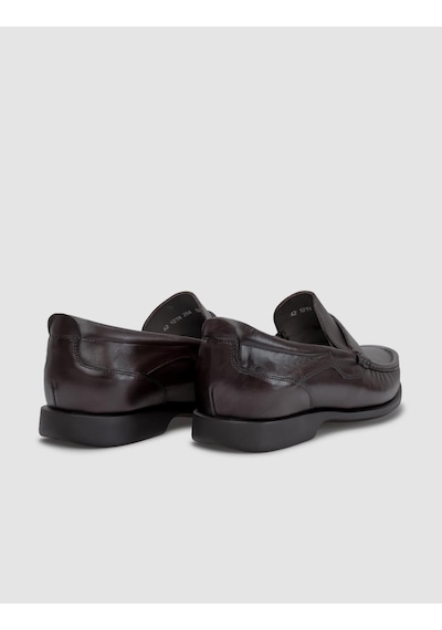 Cabani Matera Hakiki Deri Kahverengi Erkek Loafer