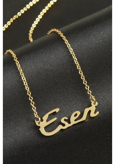 Ilkeshop Eser İsimli Kolye -sarı altın