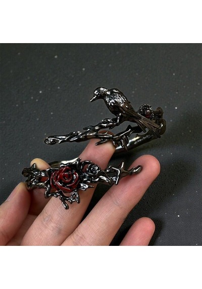 Dükkan Design Love And Deep Space Black Crow Bilekilk Antrasit