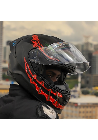 Şeffaf Cam + Nexx Y.100r Night Rider Kask Mat Siyah