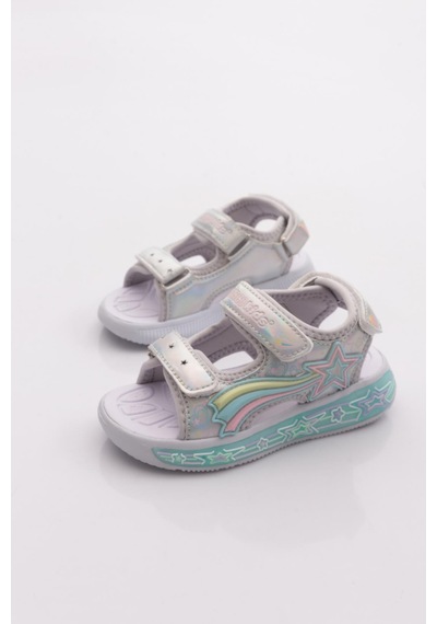 Marco Kids 02-26y210 Çocuk Patik Işıklı Sandalet Gümüş
