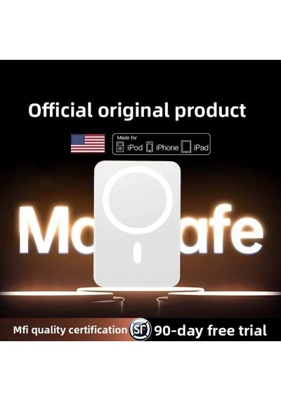 P5 5000 Mah Magsafe Kablosuz Powerbank Manyetik Hızlı Şarj Taşınabilir Şarj Cihazı-1632 Diğer