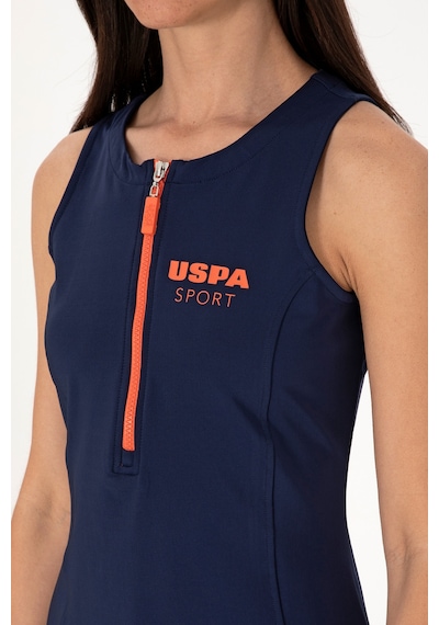 U.S. Polo Assn. Kadın Lacivert Kolsuz Mini Boy Örme Elbise 50300711-VR033