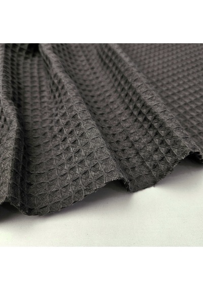 Waffle Pike Bornozluk Kumaş 100% Pamuk W-44 Gri