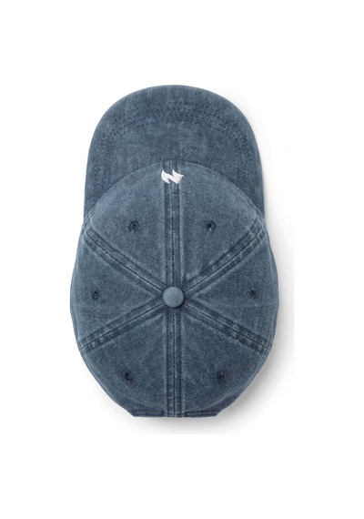 Woneagle Vintage Yıkamalı Unisex Mavi Denim Şapka Kot Mavi Kot Mavi