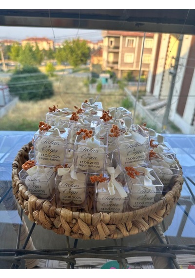 Bernami Mumluk Şamdanpinterest Özel Düğün Lüks Mini Çiçekli Bubble Mum Krem Kurdela Süslemeli 10 Adet Diğer