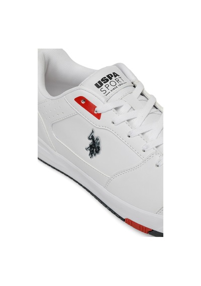 U.s. Polo Assn. Presto 4pr Beyaz Erkek Sneaker 000000000101812436 Beyaz - Kırmızı