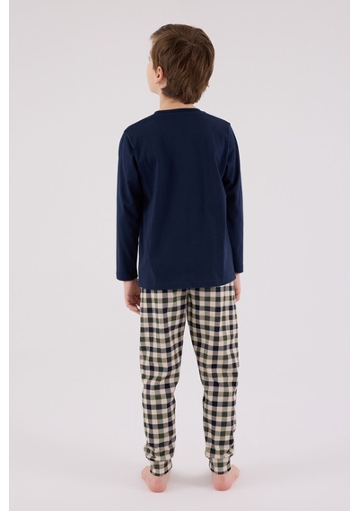 Arnetta Erkek Çocuk Lacivert Pijama Takımı Ar3511-c-v1