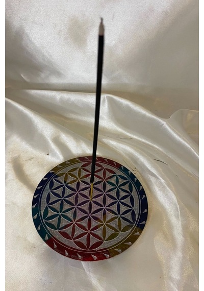 Yaşam Çiçeği Hayat Çiçeği Yaşam Ağacı Hand Made El İşi Feng Shui Ejderha Yılı Doğal Obsidyen Taşı Çubuk Konik Tütsülük