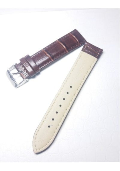 20 Mm Av.Koyu Kahverengi Kroko (Pu) Deri Saat Kordonu Kayışı