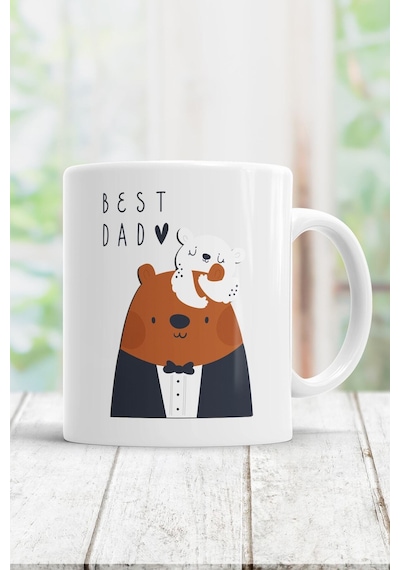 Best Dad Kupa Bardak Beyaz