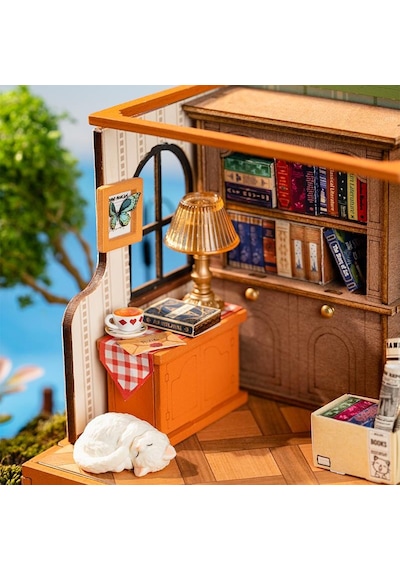 Rolife Ds040 Kitabevi The Muse Bookshop Dıy Minyatür Maket Model Seti Mini Dollhouse 3d Model Kit Detaylı Dekoratif Hobi Seti 3d Puzzle Tiny House