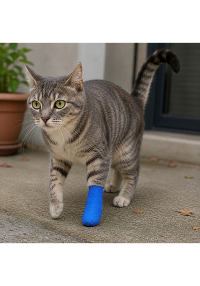 Kedi Ve Köpek Pati Bandajı - Su Geçirmez - Kendinden Yapışkanlı -