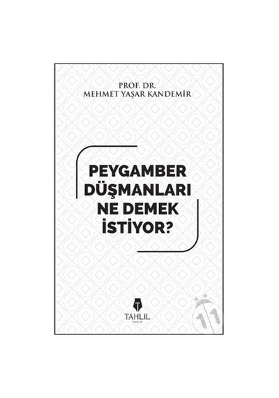 Peygamber Düşmanları Ne Demek İstiyor? - Mehmet Yaşar Kandemir - Tahlil Yayınları