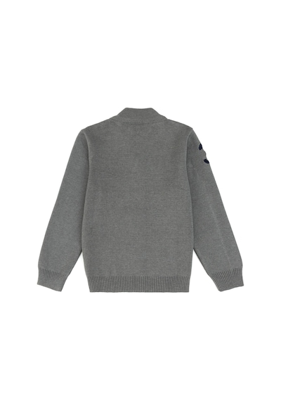 U.S. Polo Assn. Erkek Çocuk Gri Melanj Hırka Triko 50317164-vr109