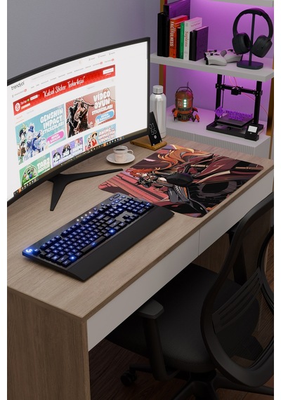 Mavuika Genshin Impact Anime Gacha V2 - 48x40 Xl Gaming Mouse Pad Fare Altlığı