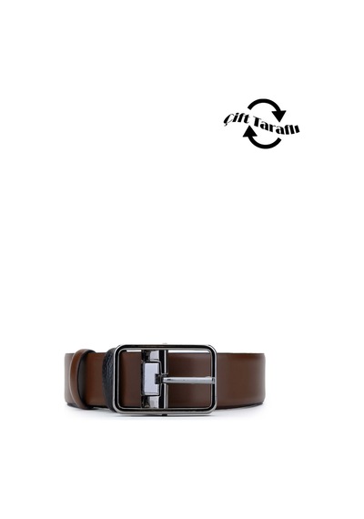 Tamer Tanca Erkek Hakiki Deri Siyah/taba Kemer 562 503 Erk Kmr Sk24-25 Syh Fltr/taba Siyah Taba