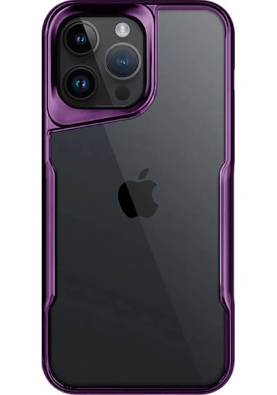 Cosmotex Newface Apple iPhone Uyumlu  15 Pro Max Kılıf Boyi Silikon Kapak - Derin Mor