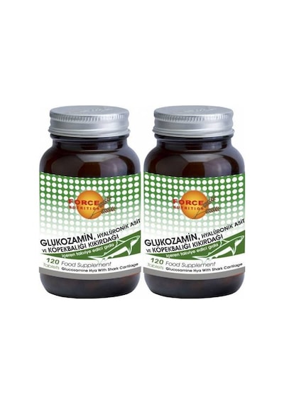Force Nutrition Glucosamine Shark Cartilage 2 Adet 120 Table