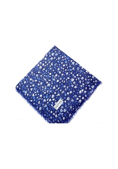 Eripek Saçaklı Pamuk Tülbent - 05504 - 95 X 95 / Lacivert - 09 Lacivert - 09