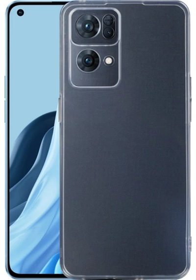 Ally Oppo Reno 7 Pro Kılıf Kamera Korumalı Ultra İnce Şeffaf Silikon Kılıf- 5775
