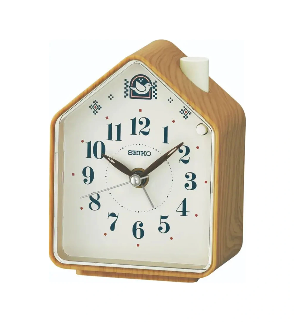 Seiko Clock Qhp011b Masa Saati Kahverengi