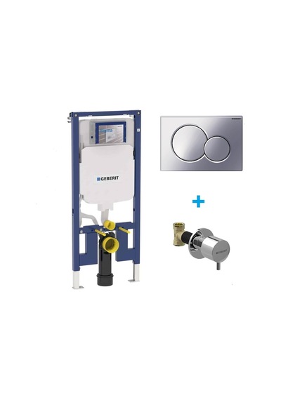 Geberit Sigma Duofix Alçıpan Tipi Gömme Rezervuar Seti 8cm 111.796.00.1s Krom
