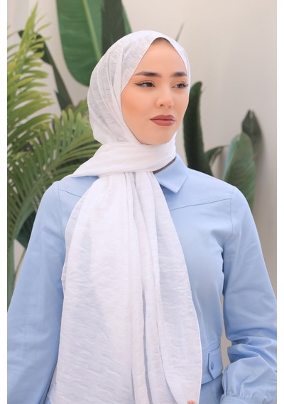 Silk Home Olinda Şal 49001-34 Beyaz