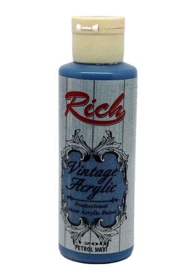 Rich Akrilik Vıntage 120 ML - Petrol Mavi