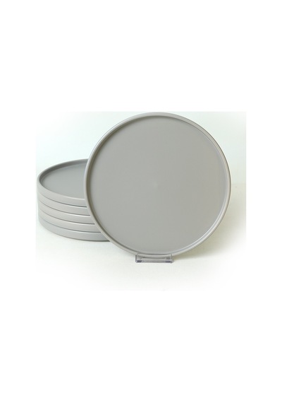 Mat Gri Stackable Servis Tabağı 27 Cm 6 Adet 995