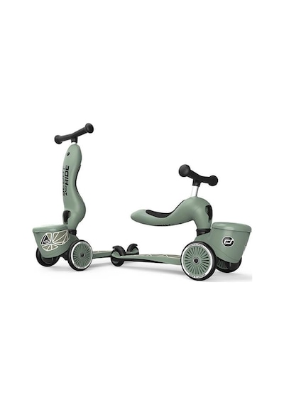 Scoot And Ride Highwaykick 1 Lifestyle Scooter - Green Lines 210621-96604 Haki