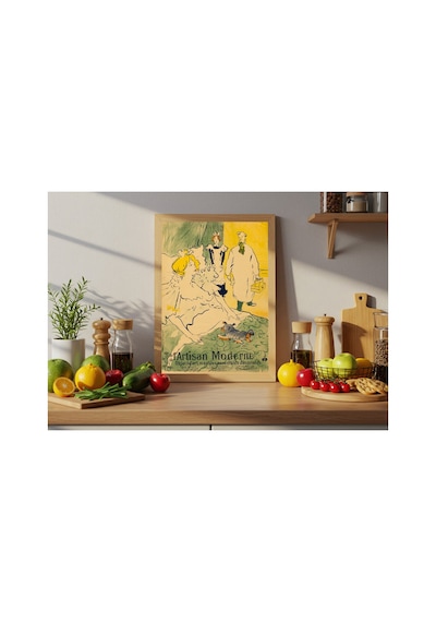 Anonim Toulouse-lautrec L'artisan Moderne Çerçevesiz Poster 21x30 Cm A4 Geometrik Desen Etnik