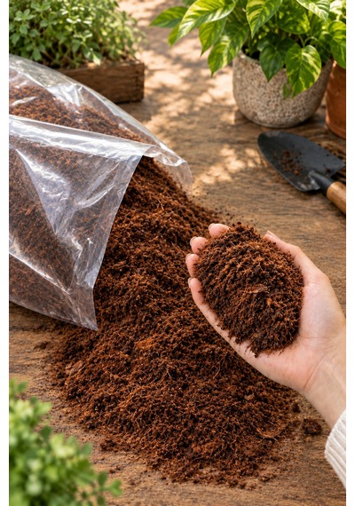 10 Litre Cocopeat Saf Hindistan Cevizi Torfu Steril, Böcek Yapmaz 10 L