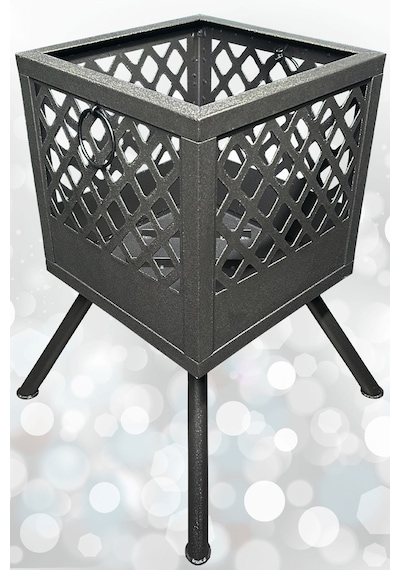 Ateş Çukuru 2 Adet Mangal Izgaralı Bahçe Şöminesi Barbekü Soba Firepit Ateş Çanağı