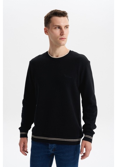AR-MA Arma Erkek Regular Fit Örme Selanik Sweatshirt %65 Pamuk %35 Polyester, Karbon Fırçalı, Basic Bisiklet Yaka K30124698702 Siyah AR-MA Arma Erkek Regular Fit Örme Selanik Sweatshirt %65 Pamuk %35 Polyester, Karbon Fırçalı, Basic Bisiklet Yaka K30124698702 Siyah