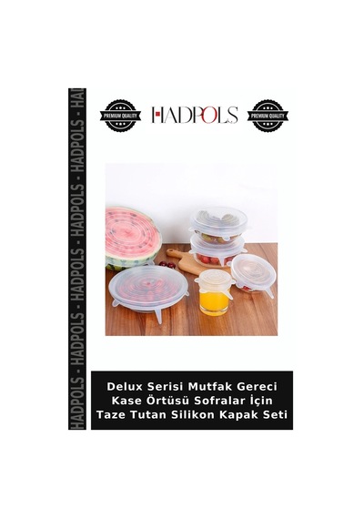 Delux Serisi Mutfak Gereci Kase Örtüsü Sofralar İçin Taze Tutan Silikon Kapak Seti Çok Renkli